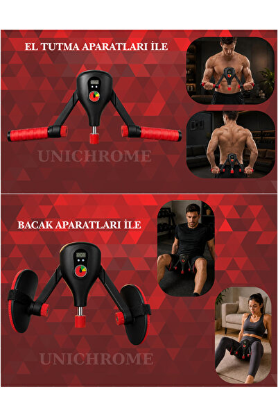 Unichrome İç Bacak Egzersiz Aleti 35 Kg Ayarlanabilir Kegel Cihazı Pelvik Kas Aleti Kalça Kol Sırt Sıkılaştırıcı Tutma Aparatlı