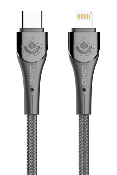 LDNIO καλώδιο Lightning σε USB-C LC861I, 30W PD, 1m, γκρι
