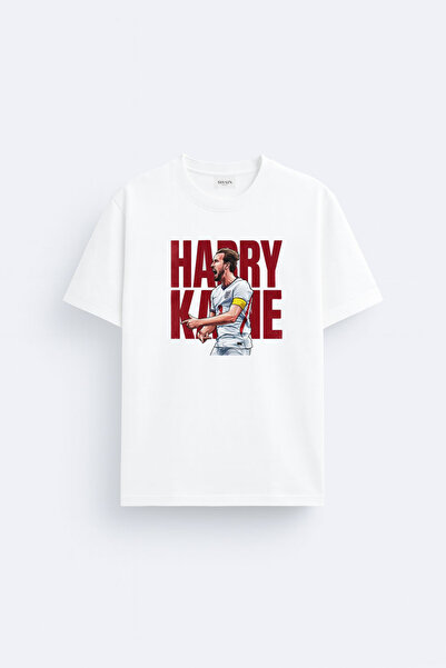 cesita Μπλουζάκι από βαμβάκι με στάμπα Harry Kane, λευκό