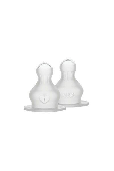 Bibs Set 2 tetine pentru biberon BIBS, silicon, flux rapid