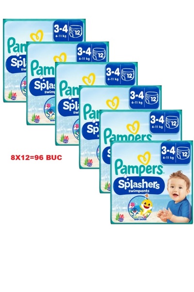 Pampers PACHET Scutece chilotel Apa - Bazin, Piscina, Plajă, Mare, Pampers Sp...