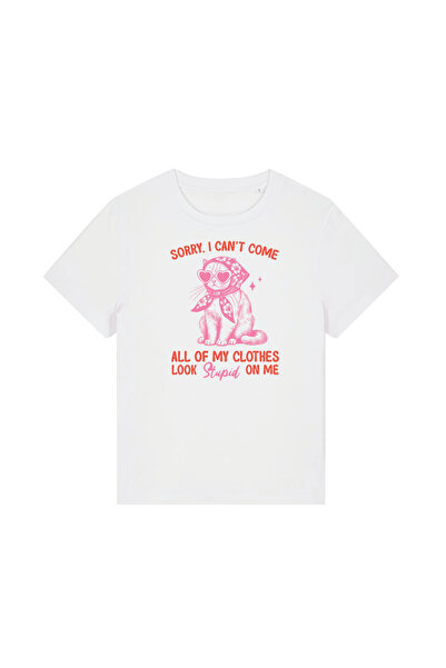 INNOVI Tricou femei I cant - Tricou Oversized Bumbac Organic, Print DTF