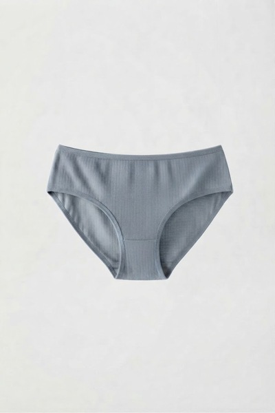 BLACK SWALLOW Women's Cotton Ribbed Bikini Panties