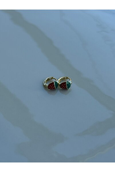XUPING JEWELRY Xuping kararmaz çilekli çocuk küpesi