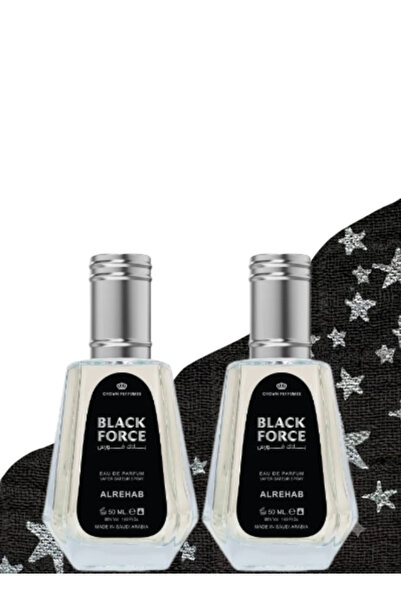 ALREHAB 2 Pieces Black Force Perfume 50ML