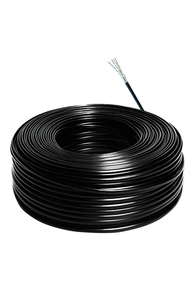 Hikvision Cablu de retea exterior robust CAT5e UTP cupru 0.5mm negru DS-1LN5E...