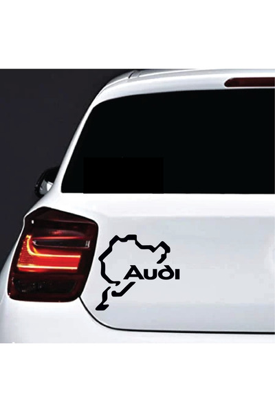 Amo-Stickers Sticker auto Audi Borders 30cm Verde