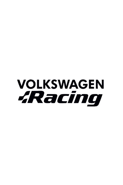 Amo-Stickers Sticker Volkswagen Racing 30cm Black