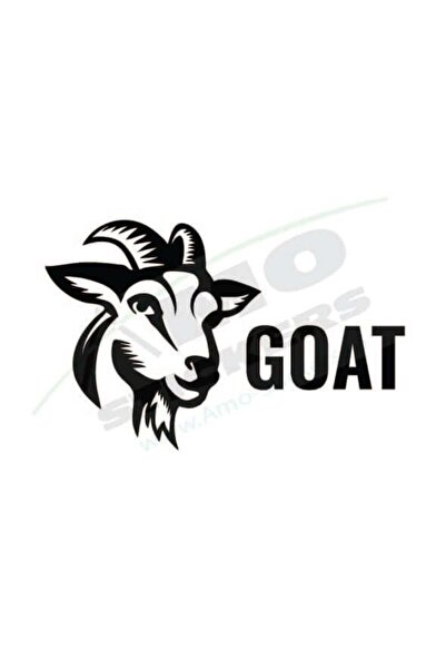 Amo-Stickers Sticker Goat 25cm Alb