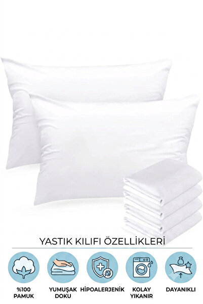 50x70cm Ranforce Premium Yastık Kılıfı, Ekonomik Kapaklı , Kapaklı Yastık Kılıfı