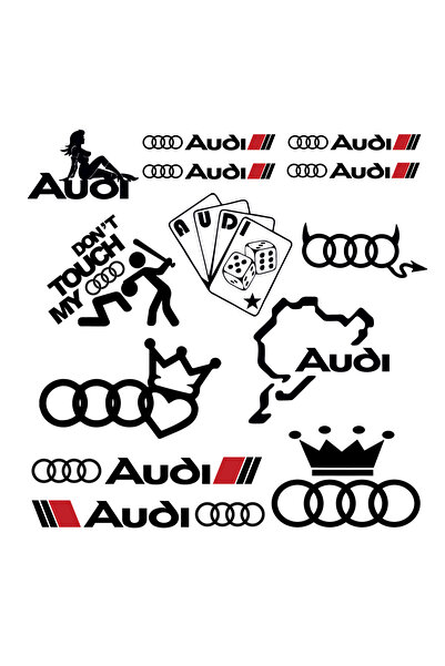 Amo-Stickers Stickere Audi Promotie Alb