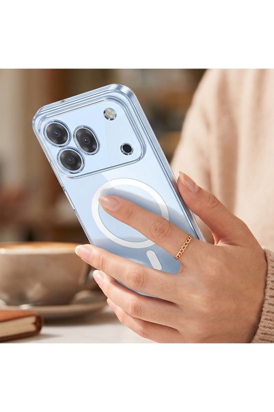 CaseOnn حافظة Honor 600 Pro 5G مع ميزة MagSafe، غطاء صلب شفاف غير قابل للاصفرار