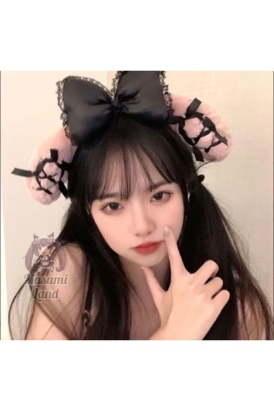 synshop Slatke zečje uši My Melody Cosplay Lolita Y2k Kpop kruna za uši plesn...
