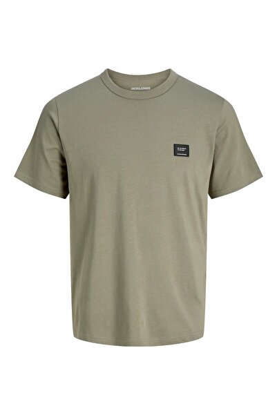 Jack & Jones Men's Green Jjcleveland Tee Ss Crew Neck Sn T-Shirt