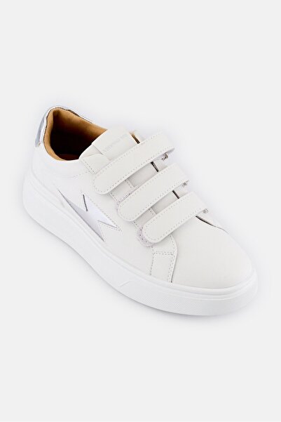 Vanessa Wu Women Fanny Velcro Closure Casual Shoes, White