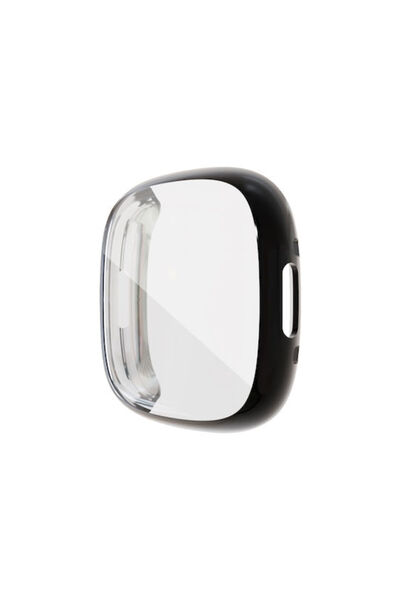 OEM Θήκη σιλικόνης σε μαύρο χρώμα για Fitbit Versa 4 / Sense 2