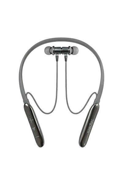 porodo Soundtec Auraband In-Ear Neckband Earphones, ENC, Silver, PDMT30