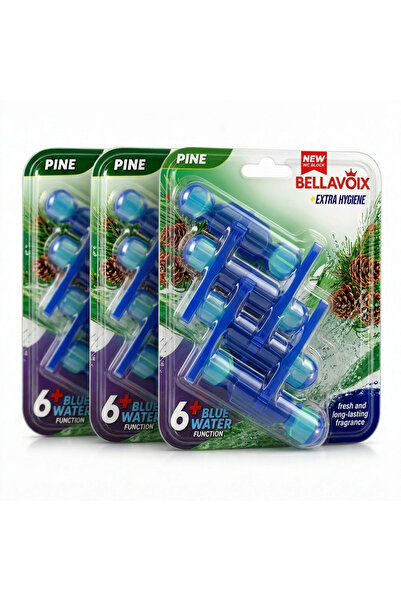 BELLAVOIX Set 3 x Odorizant WC Bellavoix, Parfum Pin, Igienă Intensă, Prospeț...