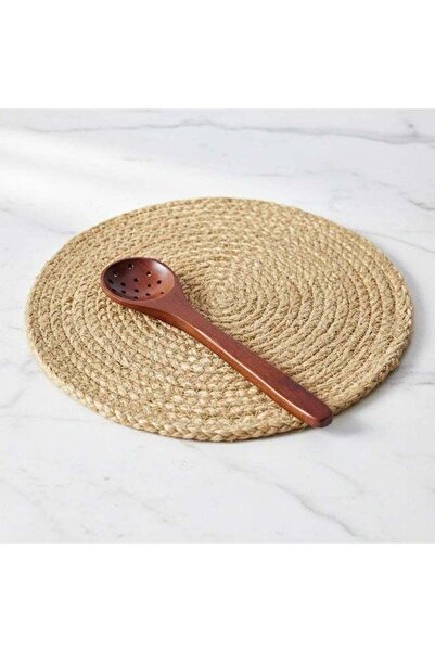 chef's delight Slotted Ladle - Acacia Wood Kitchen Tool (7x30x2cm) | Ideal fo...