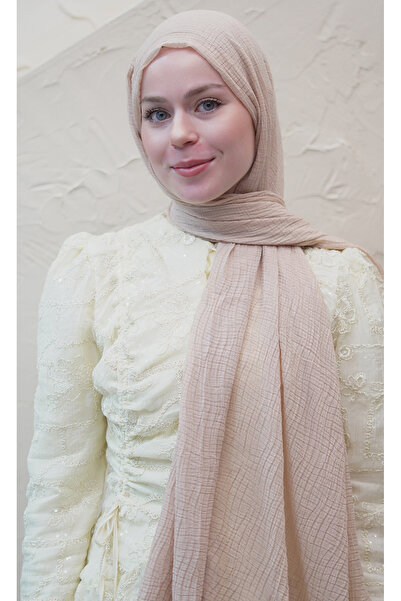 efdal şal eşarp Waffle Pattern Dubai Cotton Shawl