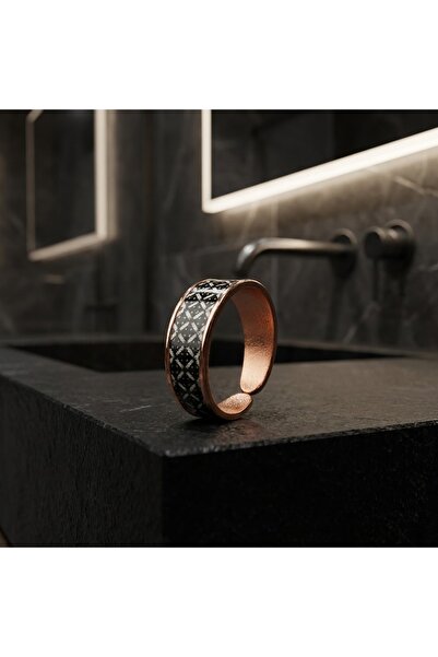 Erol Bakır New Series 138 Bijouterie Ring 100% Hand Made Copper
