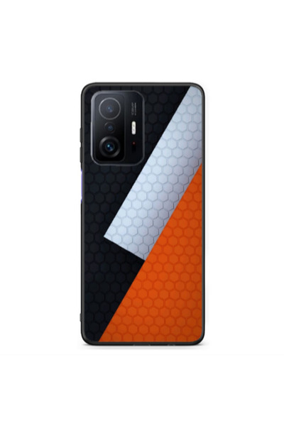 Other Xiaomi Redmi Note 11 T Coated hexagon Black Glossy Θήκη