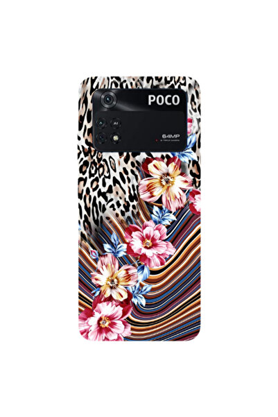 Other Xiaomi Poco M4 Pro 4G Leopar patterned Transparent Silicone TPU Θήκη
