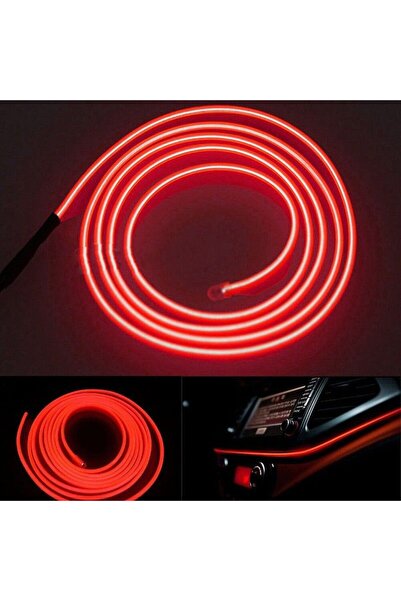 Generic شريط إضاءة LED داخلي للسيارة - إضاءة محيطة مرنة تعمل بـ USB 5V، سهلة ...