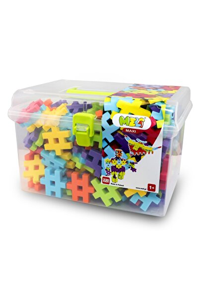 meli Set constructie creativa Maxi edu, Meli, 230 piese, Plastic, Multicolor