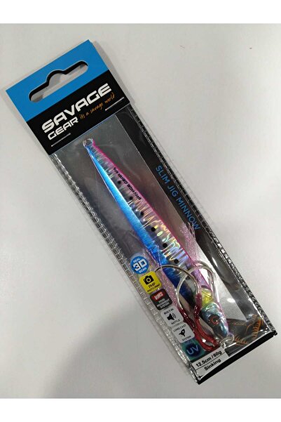 Savage Gear 3D Slim Jig Minnow 12,5 cm 60 gr Jig Yem - Pink Belly Sardine