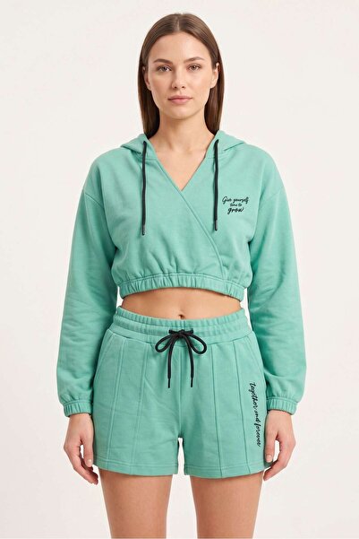 OBJE Women's Mint Green Shorts