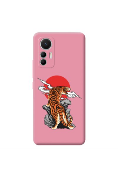 Other Xiaomi Mi 12 Lite Angry Gorilla Pink Colored Silicone TPU Θήκη