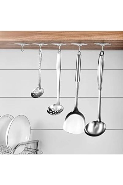 Yıldızan 3K_Store Tafce Self-Adhesive Hook Kitchen Bathroom Hanger Transparen...