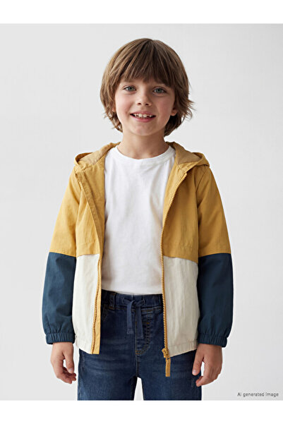 LC Waikiki Esvab • Modern & Distinctive Hooded Color-Blocked Boys' Raincoat