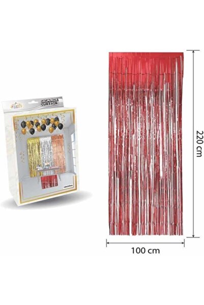 Yıldızan Pazaralanı Store Mini Party Store Luxury Door Curtain Red 100 * 220 ...