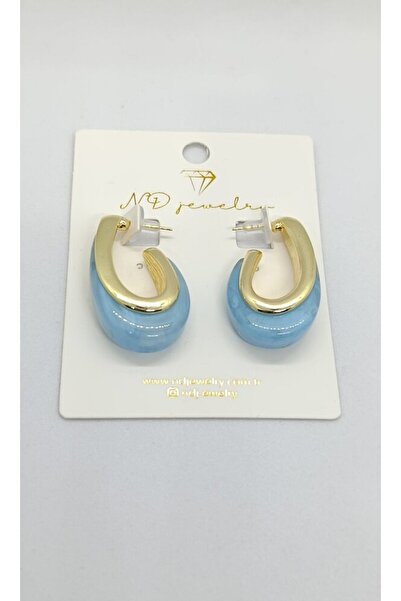 ndjewelry أقراط ليورا بيبي الزرقاء