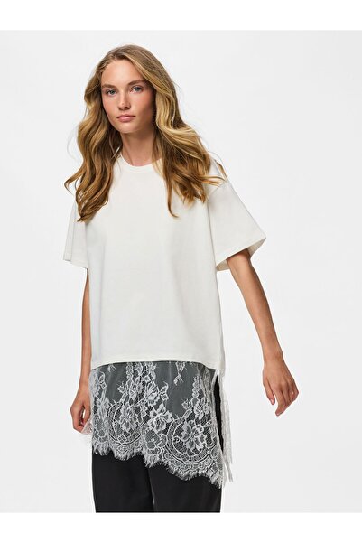 PIECES T-Shirt PCMAVE SPITZEN