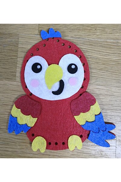 PAPAĞAN 1 Adet Çocuklar Için Kendin Yap Keçe Dikiş El Sanatları Seti 3 Yaş Ve Üzeri Çocuklar İçin