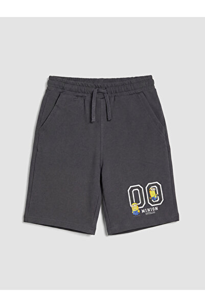 LC Waikiki Anthracite Boys' Minions Printed Shorts