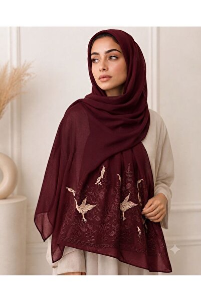 Veil Designer Origami Poal Japanese Fabric Veil with Different Embroidery on ...