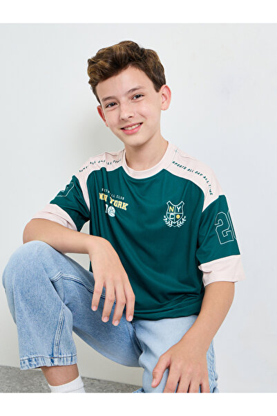 Styli Boys New York Print Jersey T-Shirt