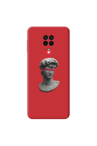 Other Xiaomi Redmi Note 9 Pro Half statue Red Colored Silicone TPU Θήκη