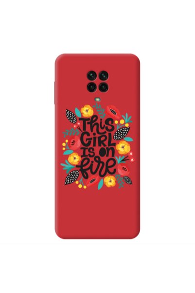 Other Xiaomi Redmi Note 9 Pro This Girl Red Colored Silicone TPU Θήκη