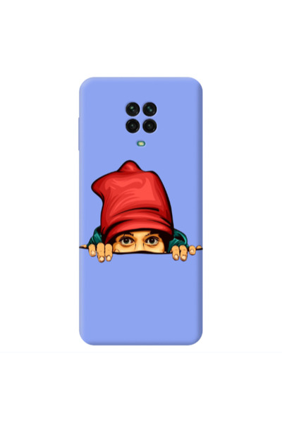 Other Xiaomi Redmi Note 9 Pro Hidden Girl Light Purple Colored Silicone TPU Θήκη