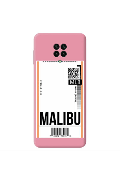 Other Xiaomi Redmi Note 9 Pro Malibu Travel More Pink Colored Silicone TPU Θήκη