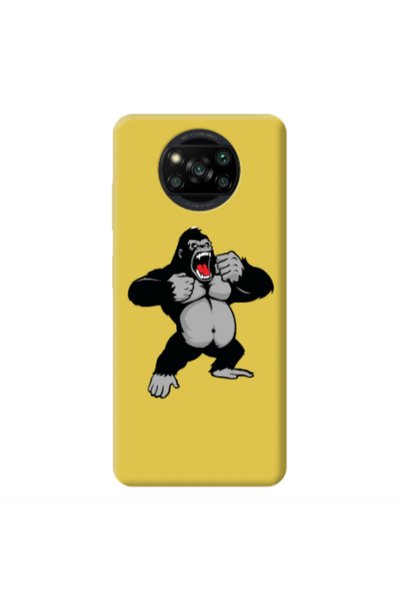 Other Xiaomi Poco X3 /X3 Pro Angry Gorilla2 Yellow Colored Silicone TPU Θήκη