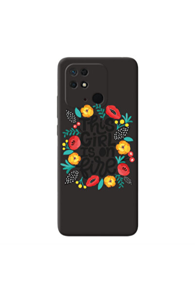 Other Xiaomi Redmi 10C This Girl Black Colored Silicone TPU Θήκη