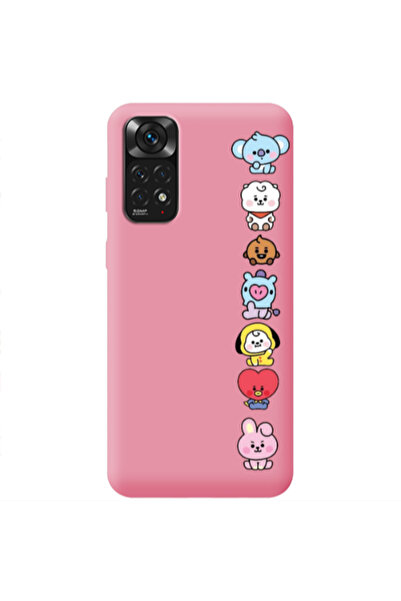 Other Xiaomi Redmi Note 11 4G Lovely animals Pink Colored Silicone TPU Θήκη