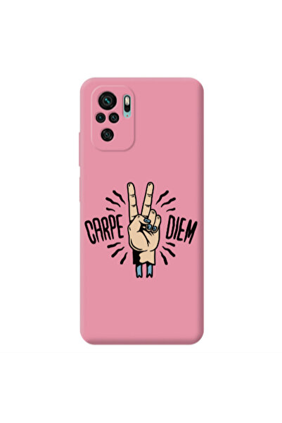 Other Xiaomi Redmi Note 10S Carpe Two Diem Pink Colored Silicone TPU Θήκη
