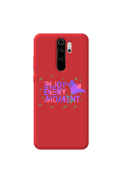 Other Xiaomi Redmi Note 8 Pro Enjoy Every Moment Red Colored Silicone TPU Θήκη